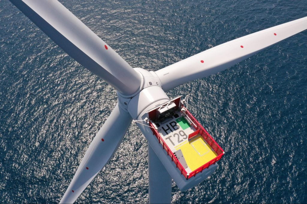 Wind project from air