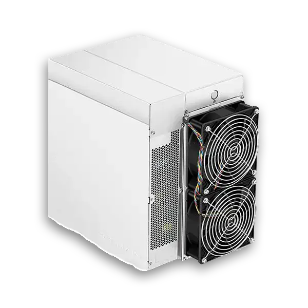 Antminer S19J PRO 88TH reverse rear angled miner view