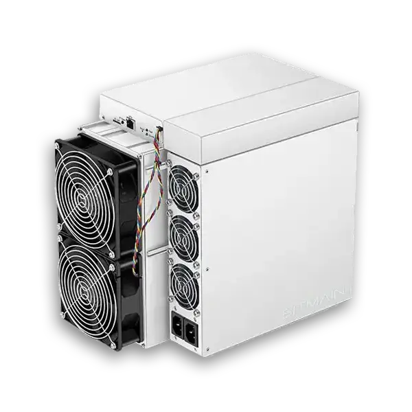 Antminer S19J PRO 96TH reversed angled miner view